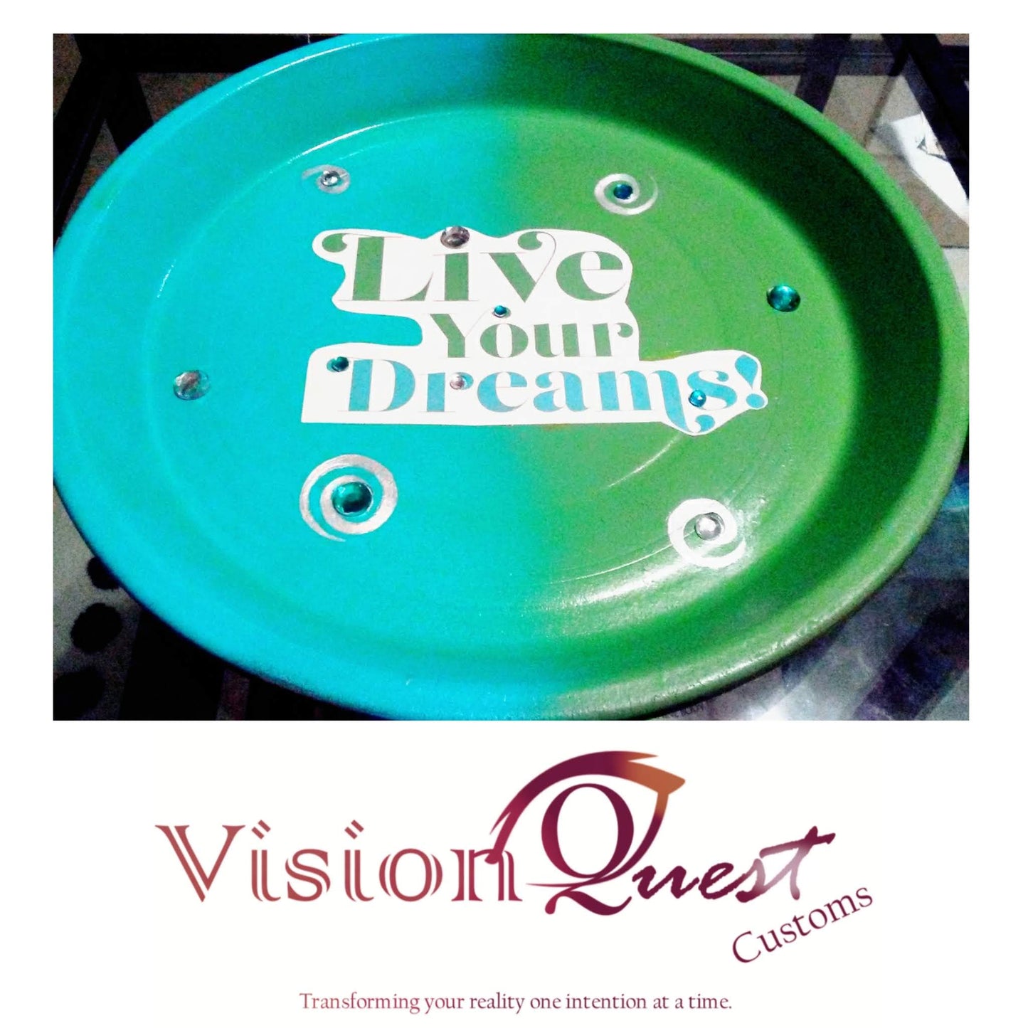 P3 | "Live Your Dreams" | 14" Terracotta Medifestation Plate