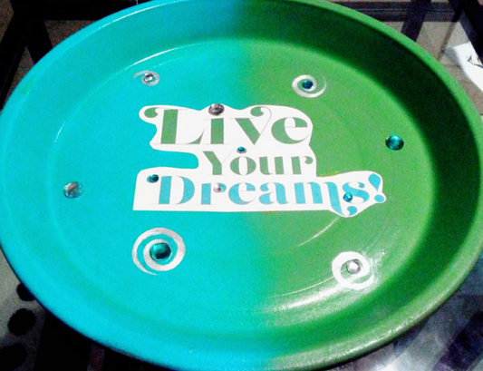 P3 | "Live Your Dreams" | 14" Terracotta Medifestation Plate